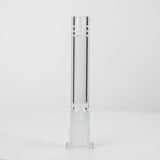 Glass open ended 6 slits downstem Downstem · Bowlstem ONE 4 1/4 inches