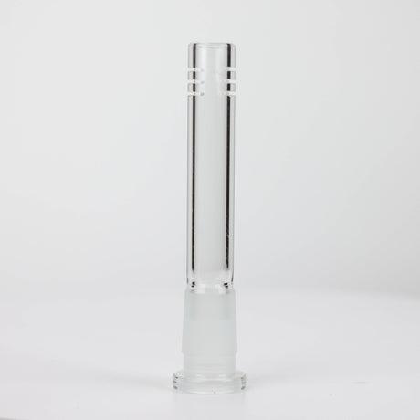 Glass open ended 6 slits downstem Downstem · Bowlstem ONE 4 1/4 inches