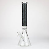 Genie | 17" sandblasted artwork tube 7 mm glass water bong [GB21004]