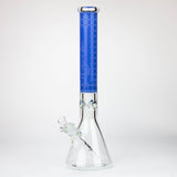 Genie | 17" sandblasted artwork tube 7 mm glass water bong [GB21004]