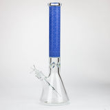 Genie | 17" sandblasted artwork tube 7 mm glass water bong [GB21005]