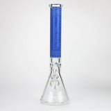 Genie | 17" sandblasted artwork tube 7 mm glass water bong [GB21005]