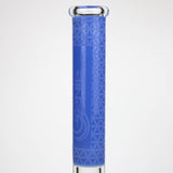 Genie | 17" sandblasted artwork tube 7 mm glass water bong [GB21005]