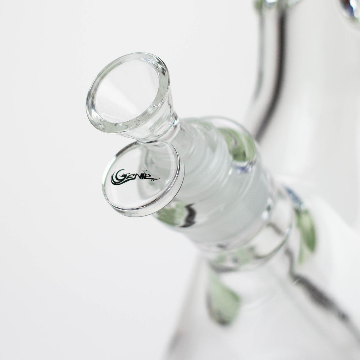 Genie | 17" sandblasted artwork tube 7 mm glass water bong [GB21005]