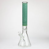 Genie | 17" sandblasted artwork tube 7 mm glass water bong [GB21005]