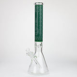 Genie | 17" sandblasted artwork tube 7 mm glass water bong [GB21005]