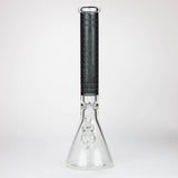 Genie | 17" sandblasted artwork tube 7 mm glass water bong [GB21004]