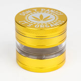 Heavy Duty Large "Don't Panic It's Organic" 4 Parts Weed Grinder Engraved in Canada Design #1