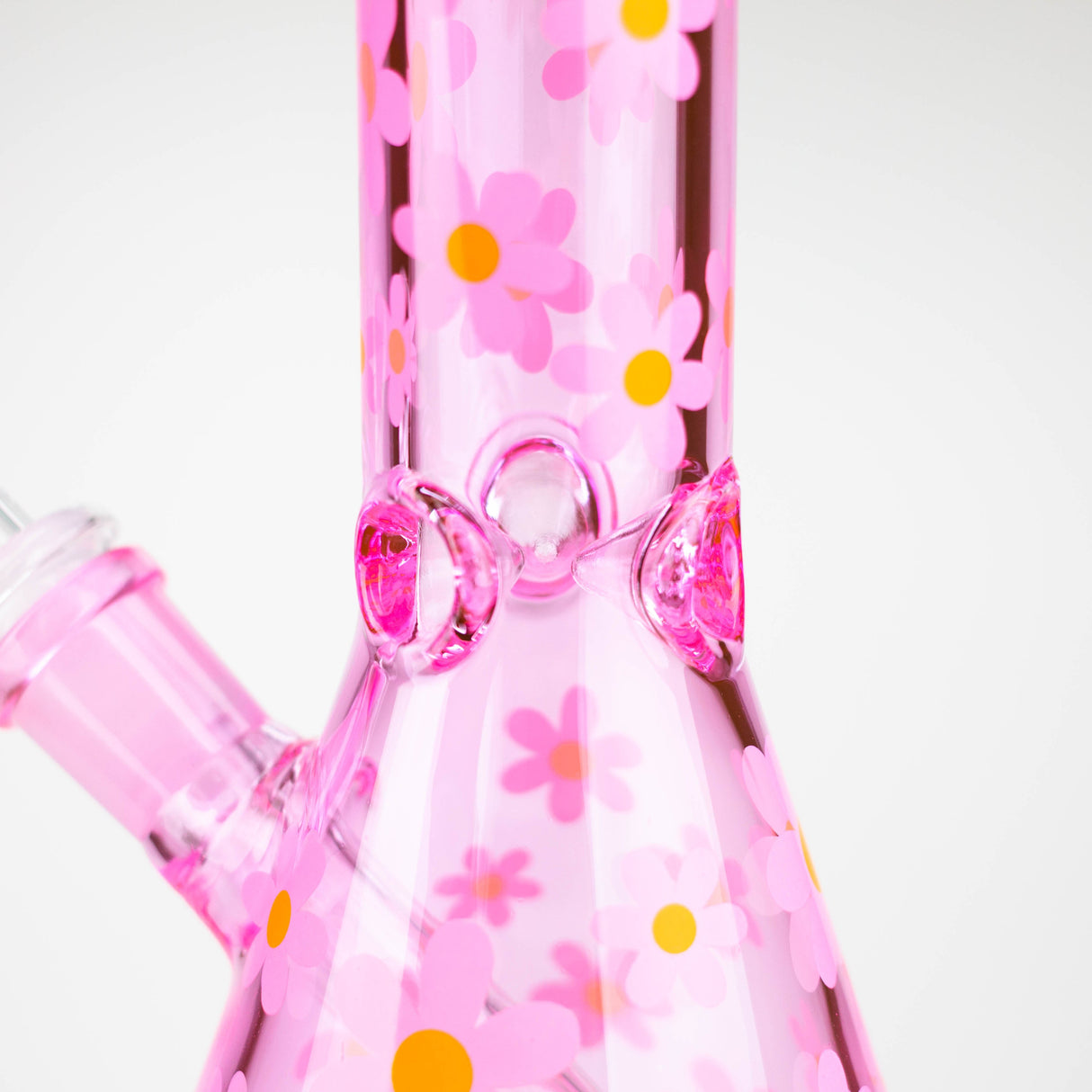 10" Color Glass Bong With Daisy Design [WP 061]