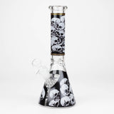 10" Glass Bong With Skull Design [WP 131]