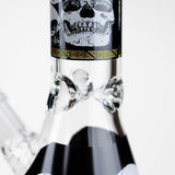 10" Glass Bong With Skull Design [WP 131]