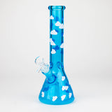 10" Glass Bong With Cloud Design [WP-136]