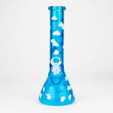 10" Glass Bong With Cloud Design [WP-136]