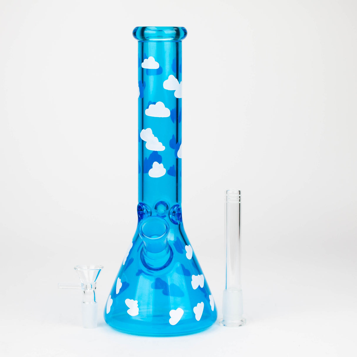 10" Glass Bong With Cloud Design [WP-136]