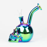 7" Skull shape Eletroplate Glass Bong [WP 045]