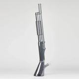 27" Electroplated Shotgun Design Glass Bong with Display Stand [GU004] Glass Bong BB Canada Gray