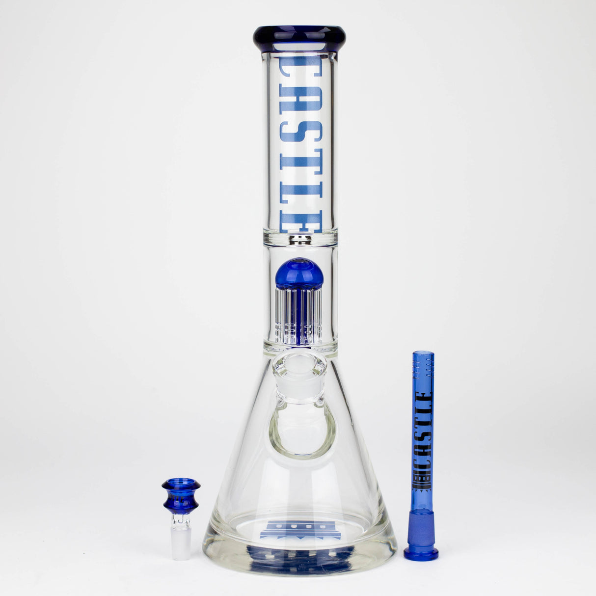 Castle Glassworks | 14" 8-arm Beaker Bong [CP-003]