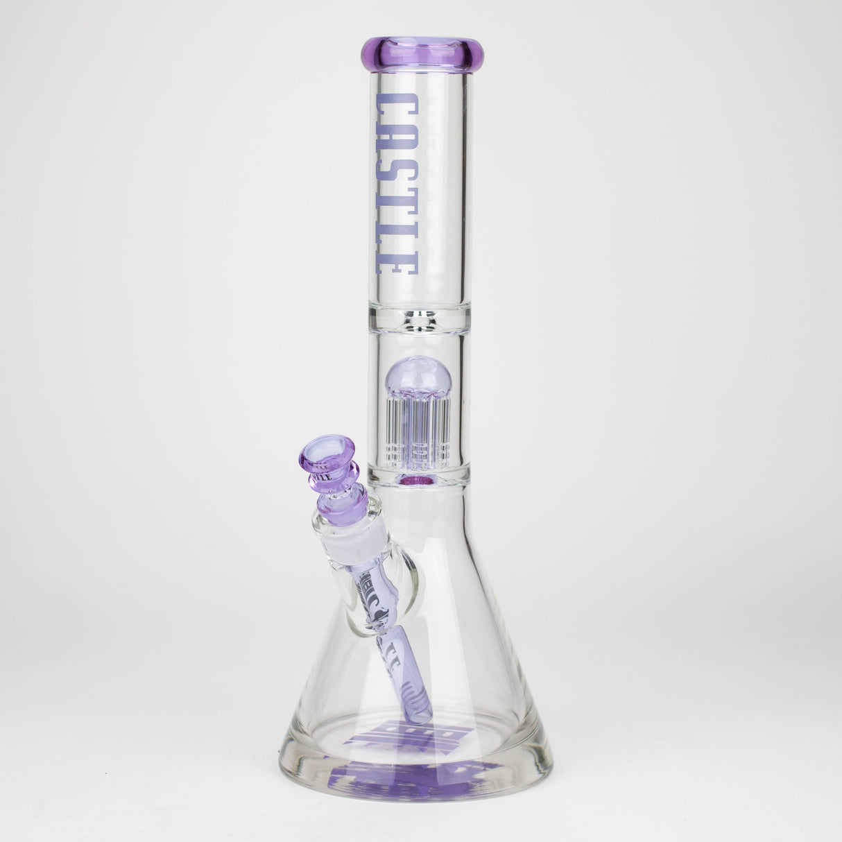 Castle Glassworks | 14" 8-arm Beaker Bong [CP-003]