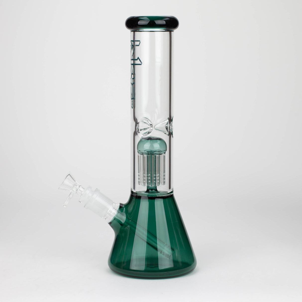 PHS | 12" Glass beaker color Bong with tree arm percolator [PHSPR-12]