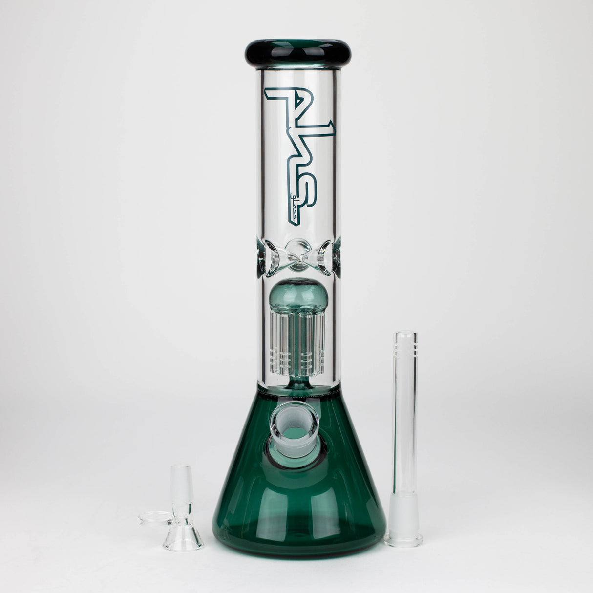 PHS | 12" Glass beaker color Bong with tree arm percolator [PHSPR-12]