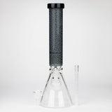 COBRA | 15" sandblasted artwork tube 7 mm glass water bong [YK04]