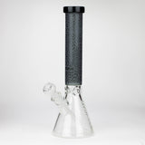 COBRA | 15" sandblasted artwork tube 7 mm glass water bong [YK04]