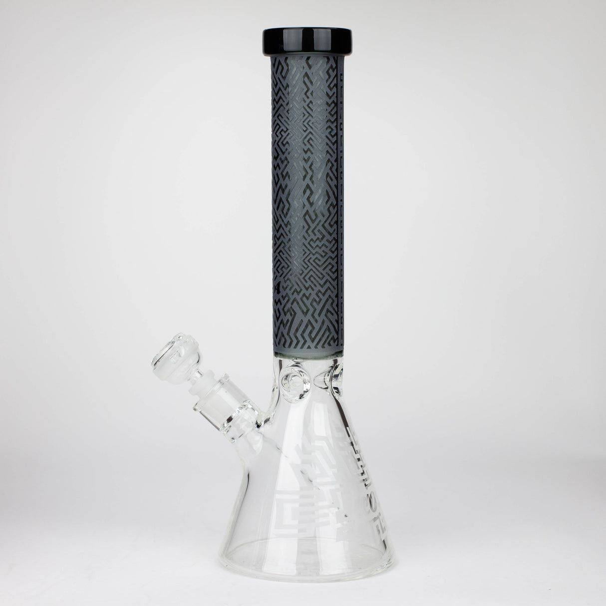 COBRA | 15" sandblasted artwork tube 7 mm glass water bong [YK04]