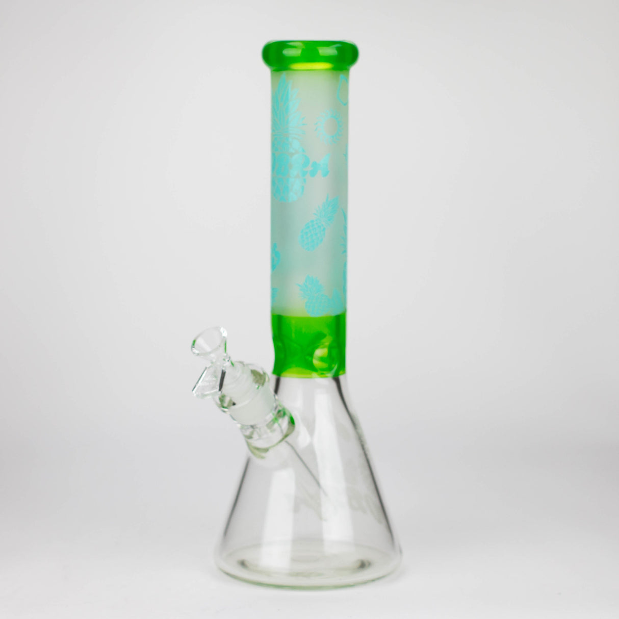 COBRA | 13.5" sandblasted pineapple 7 mm glass bong [LL023]