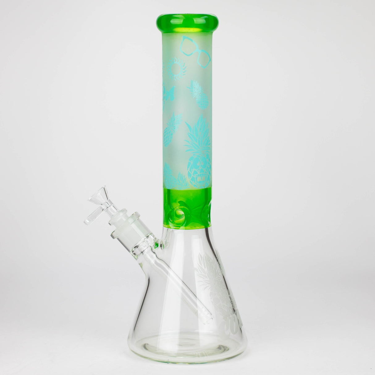 COBRA | 13.5" sandblasted pineapple 7 mm glass bong [LL023]