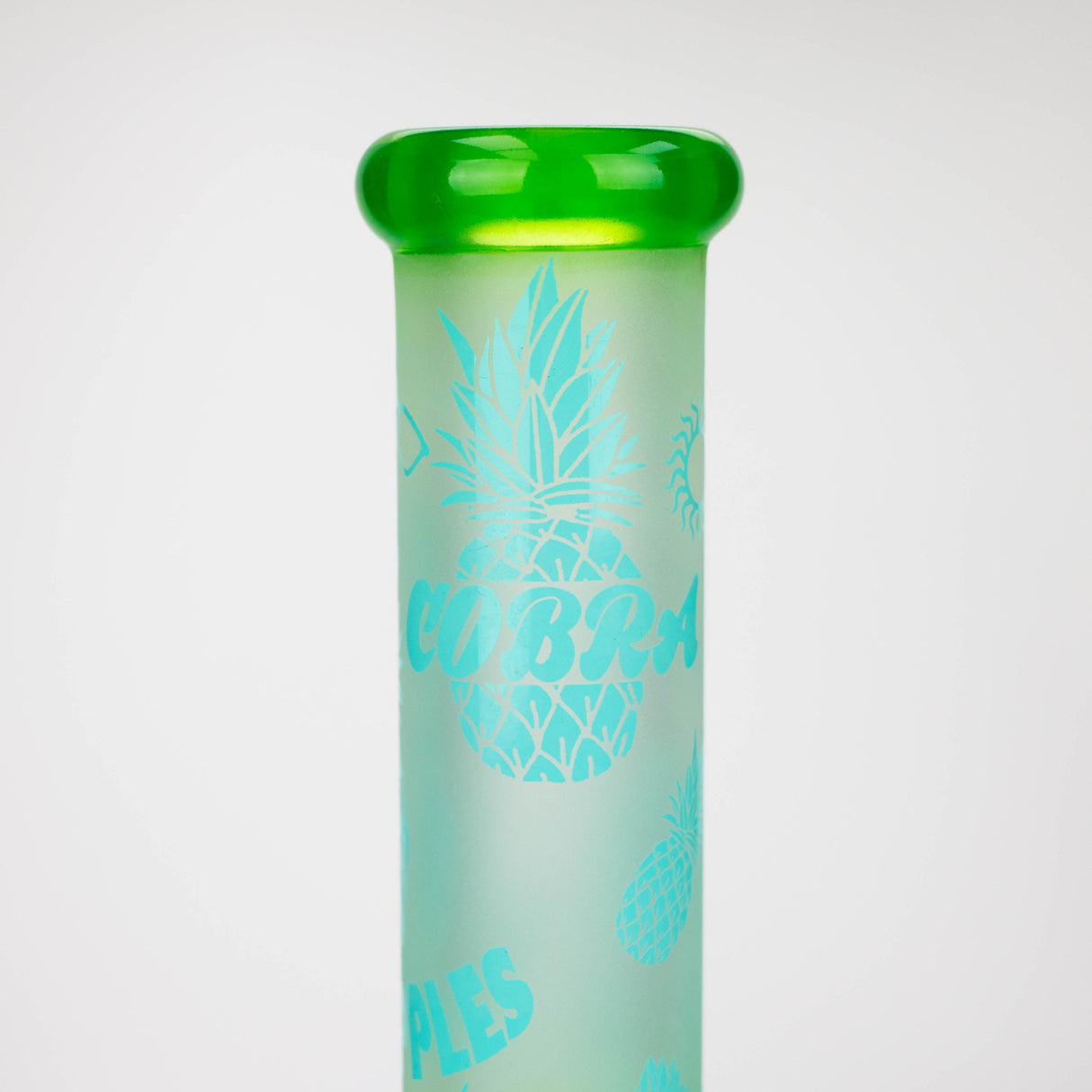 COBRA | 13.5" sandblasted pineapple 7 mm glass bong [LL023]