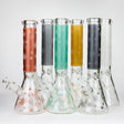 14" Leaf Glow in the dark 7 mm glass bong [LL033] Glass Bong JJ Distribution