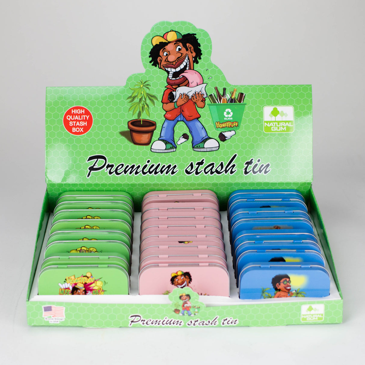 Premium Stash Tin Box of 24