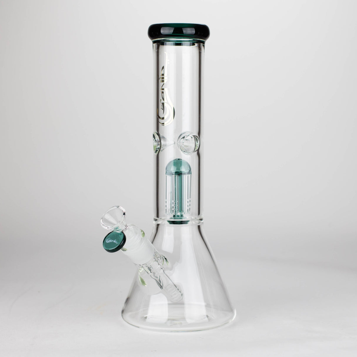 [6 Pack Bundle] Genie | 12" Genie-Tree arms color accented glass water bong [NSP104] Glass Bong ONE