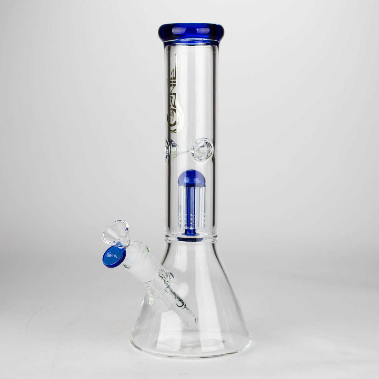 [6 Pack Bundle] Genie | 12" Genie-Tree arms color accented glass water bong [NSP104] Glass Bong ONE
