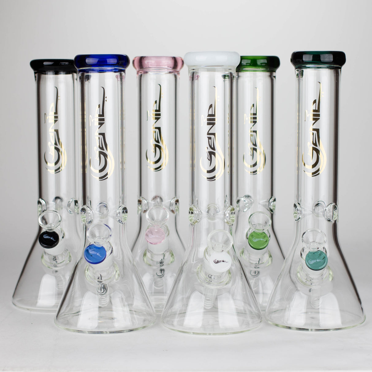 Genie | 12" Genie Classic beaker glass water bong [NSP105]