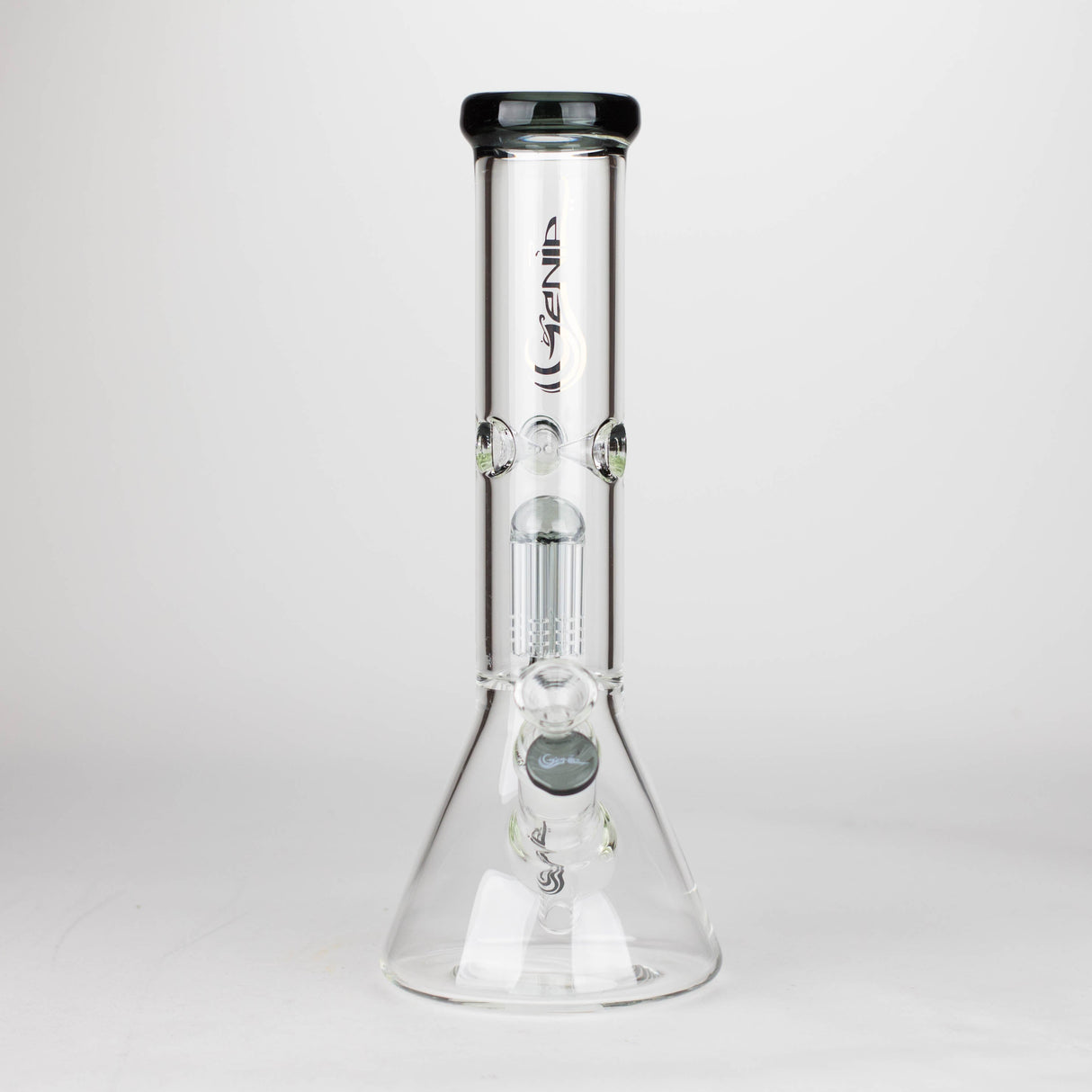 [6 Pack Bundle] Genie | 12" Genie-Tree arms color accented glass water bong [NSP104] Glass Bong ONE