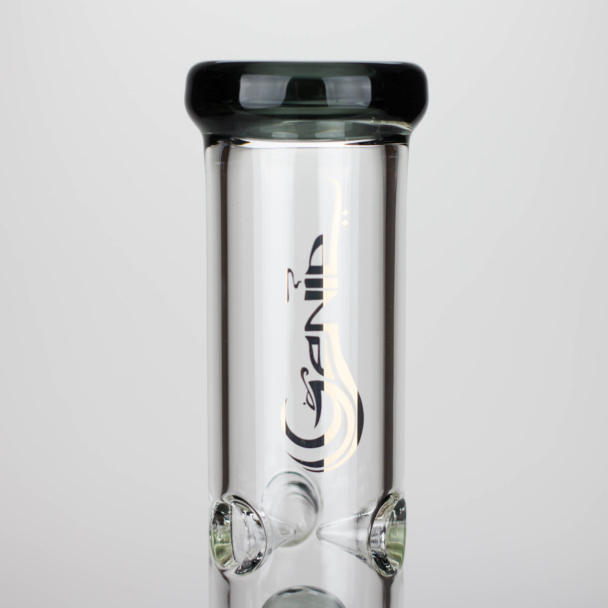 Genie | 12" Genie-Tree arms color accented glass water bong [NS104]