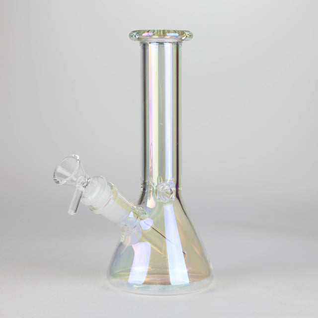 8" Electroplated Beaker Glass bong Glass Bong Super Supplys Inc