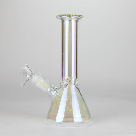 8" Electroplated Beaker Glass bong Glass Bong Super Supplys Inc