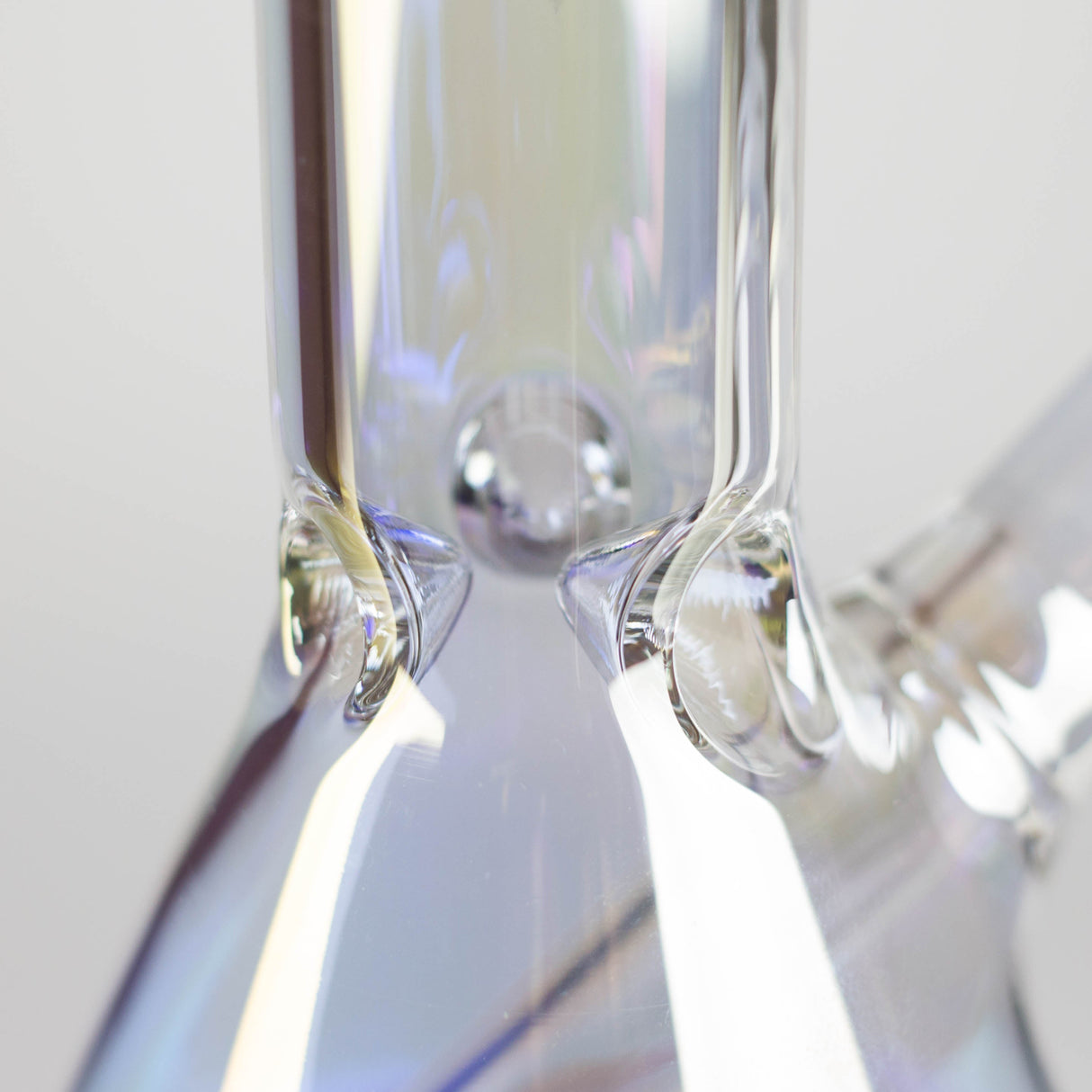 8" Electroplated Beaker Glass bong Glass Bong Super Supplys Inc