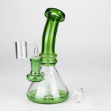 7"  2-in-1 Color accented Rig with perc (Banger and Bowl Included)