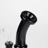 7"  2-in-1 Color accented Rig with perc (Banger and Bowl Included)