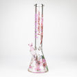 Castle Glassworks | 16" Cherry Blossom Beaker Glass Bong Castle Glassworks