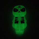 3.5" Skull Silicone hand Pipe with glow [H288G]