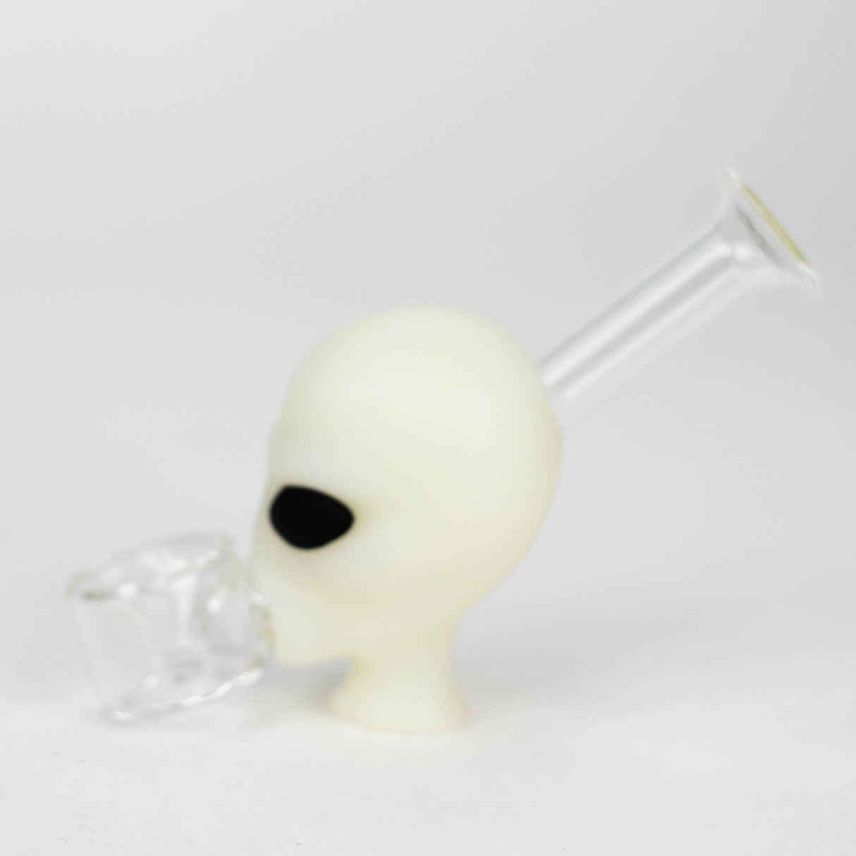 4" Alien hand pipe glow in the dark [H279G]