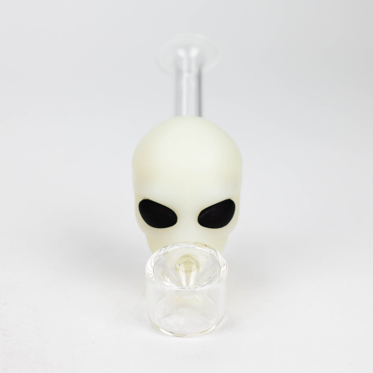 4" Alien hand pipe glow in the dark [H279G]