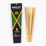 Stash-Pro |  Unbleached (Brown)  Pro 6 Cones box of 24