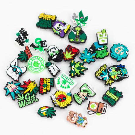 Weed Crocs charm Pack of 30