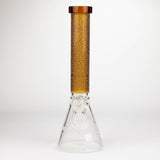 COBRA | 14" sandblasted geometric graphic 7 mm glass bong [YY04]