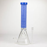 COBRA | 14" sandblasted geometric graphic 7 mm glass bong [YY02]